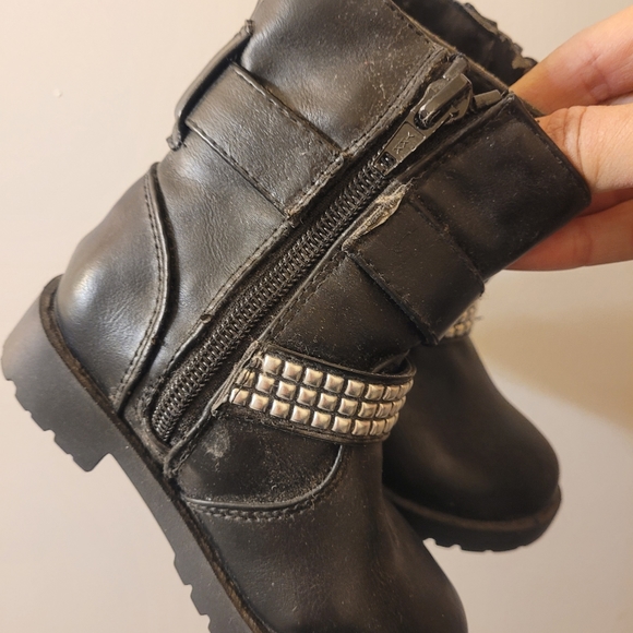 Studded Faux leather boots - Picture 3 of 5